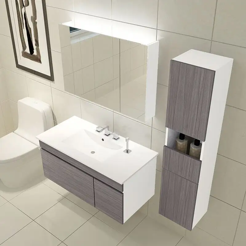 High-qualitybathroom Vanity Manufacturer 20-45 Days Maple/Oak/Solid Wood/MDF/melaminated Particle Board/PVC/ Polywood 4