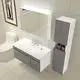 High-qualitybathroom Vanity Manufacturer 20-45 Days Maple/Oak/Solid Wood/MDF/melaminated Particle Board/PVC/ Polywood 4