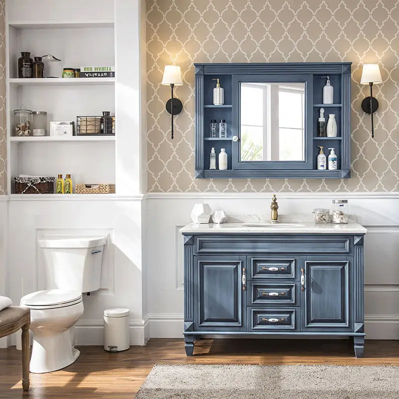 Customizedhigh Gloss Bathroom Cabinet Assemble Or Knock Down L/C 3