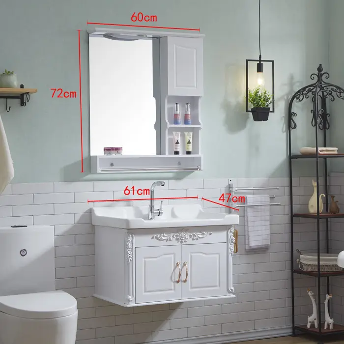 Modern Bathroom Vanity Maple/Oak/Solid Wood/MDF/melaminated Particle Board/PVC/ Polywood by Y&R Furniture 2