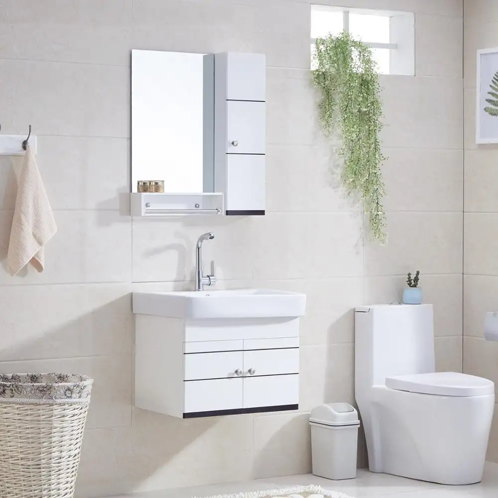 Modern Bathroom Vanity Maple/Oak/Solid Wood/MDF/melaminated Particle Board/PVC/ Polywood by Y&R Furniture 5