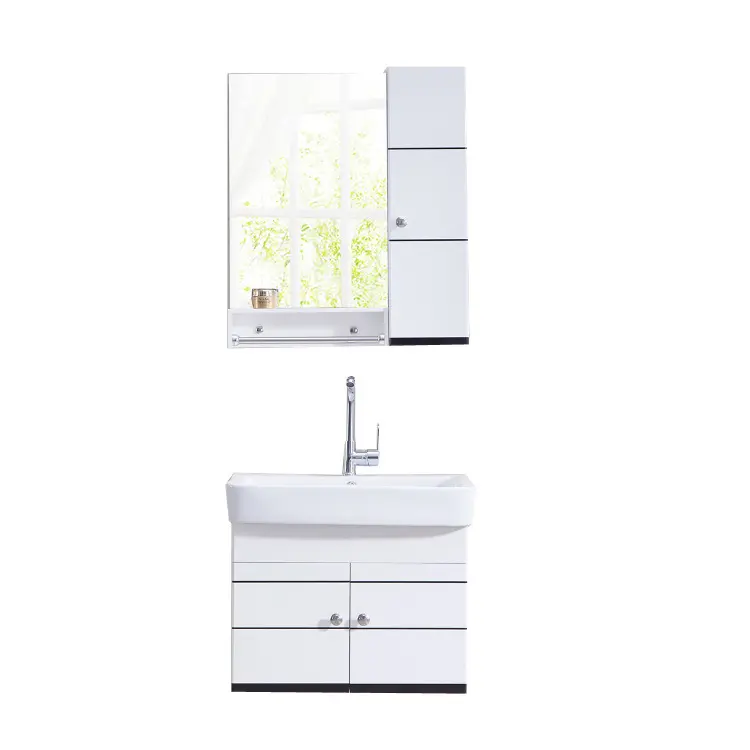 Modern Bathroom Vanity Maple/Oak/Solid Wood/MDF/melaminated Particle Board/PVC/ Polywood by Y&R Furniture 6