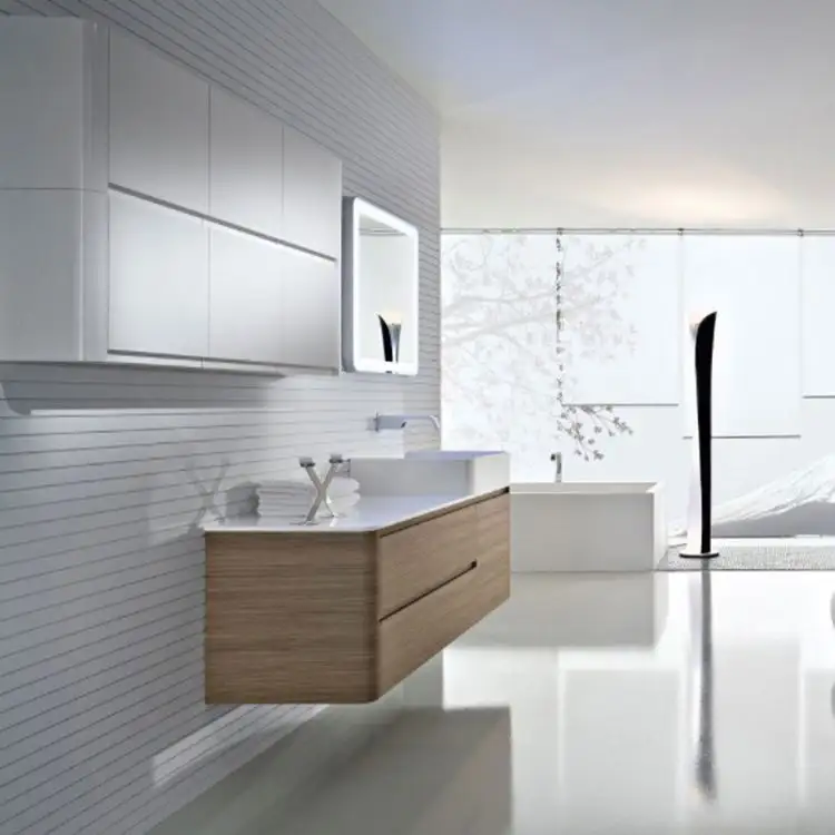 Wall Hung Bathroom Cabinet Assemble Or Knock Down - - Y&R Furniture 2
