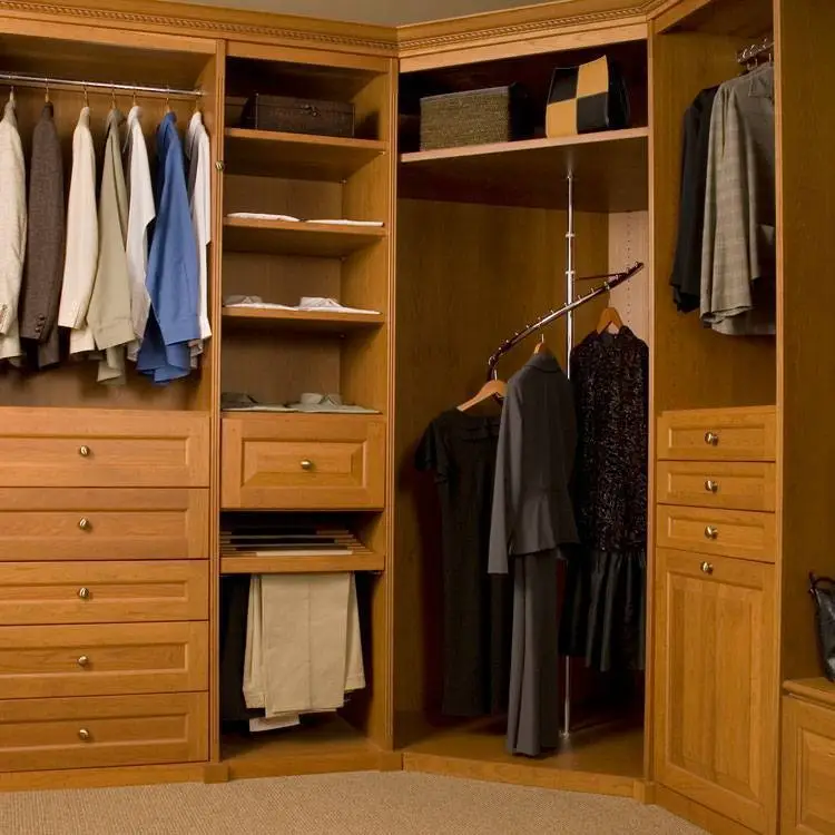 Customized Solid Wood Walk In Bedroom Baby Cupboard Wardrobe Armoire Plywood Door Closet 1