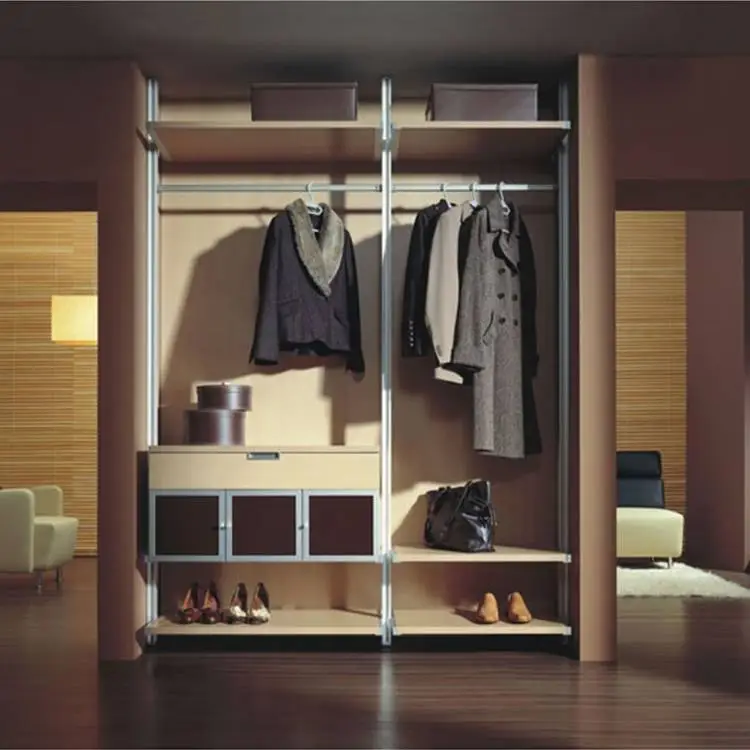 Cheap morden design 2 door furniture wood bedroom cabinet wardrobe closet 1