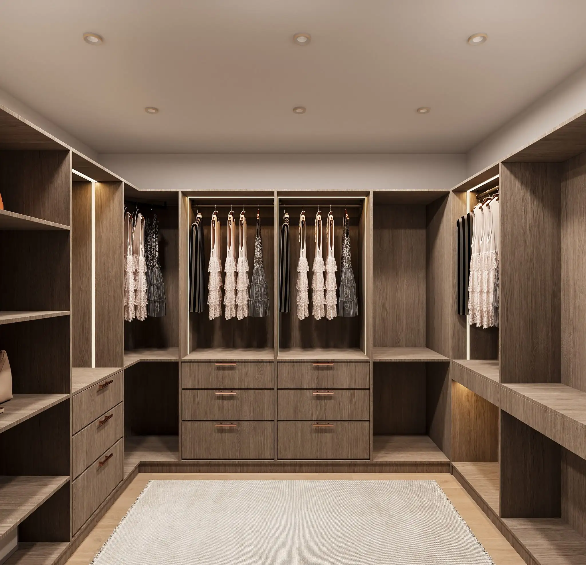 Y&R Furniture Walk in Wardrobe Wood 20-45 Days Walk in Wardrobe Woodsupply 2