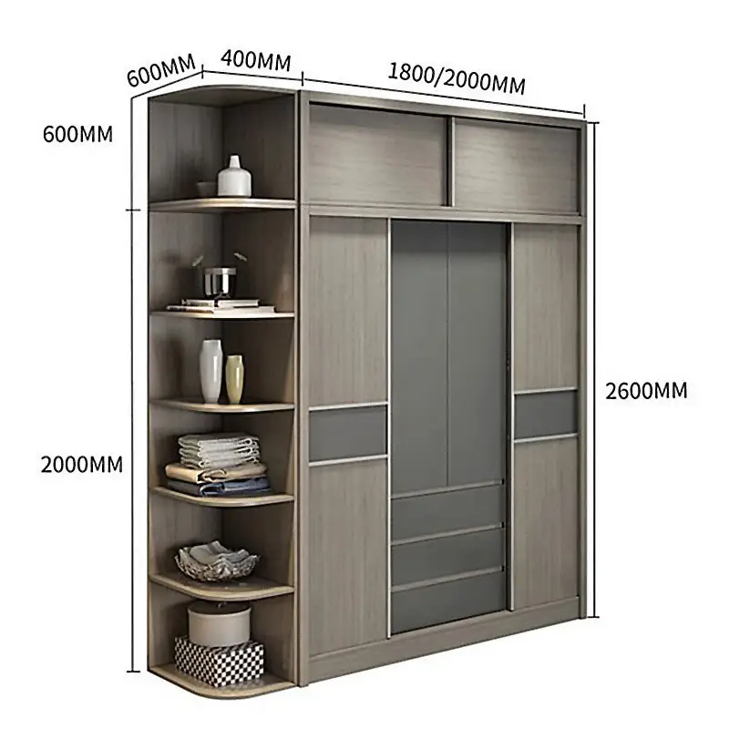 Y&R Building Material Co.,Ltd Wholesale sliding door armoire wardrobe manufacturers 5