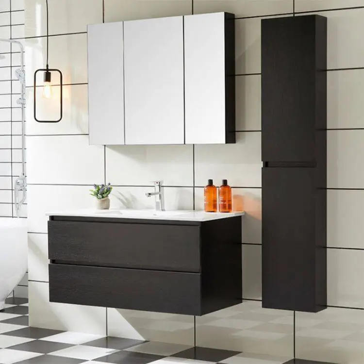 Floating Bathroom Vanity Solid Wood Wall Hung 1