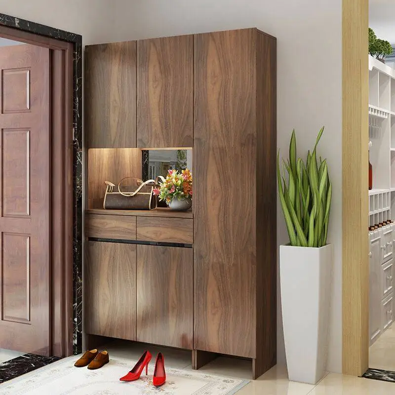 Antique Style Convenient Shoe Custom Wood Cabinets 1