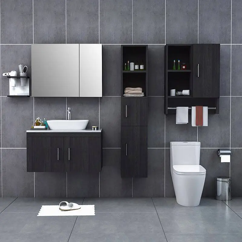 Custom Color Pvc Bathroom Vanity Hotel Modern Bathroom Furniture 1