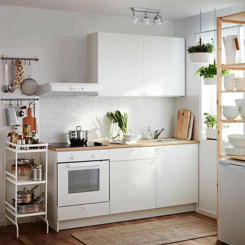 Complete Compact Flat Pack Wooden Kitchen Cabinet 1
