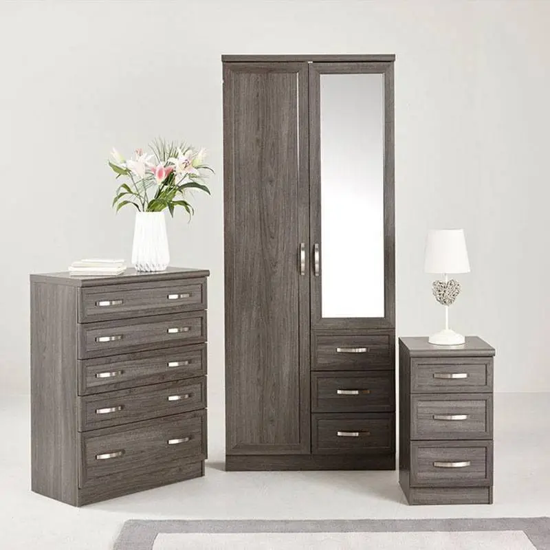 Custom Closet Bedroom Furniture Wardrobe With Mirror 1