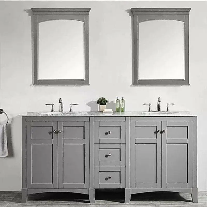 Mirror Cabinets New Style Solid Wood Bathroom Vanity 1