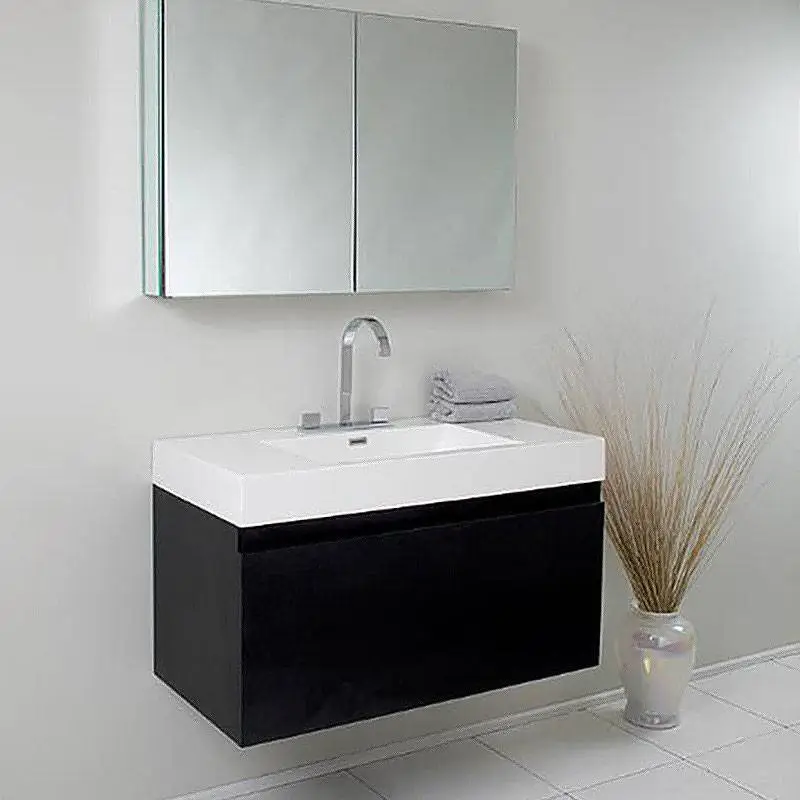Modern European Style Hot Selling Wall Hung Bathroom Design Cabinet 1