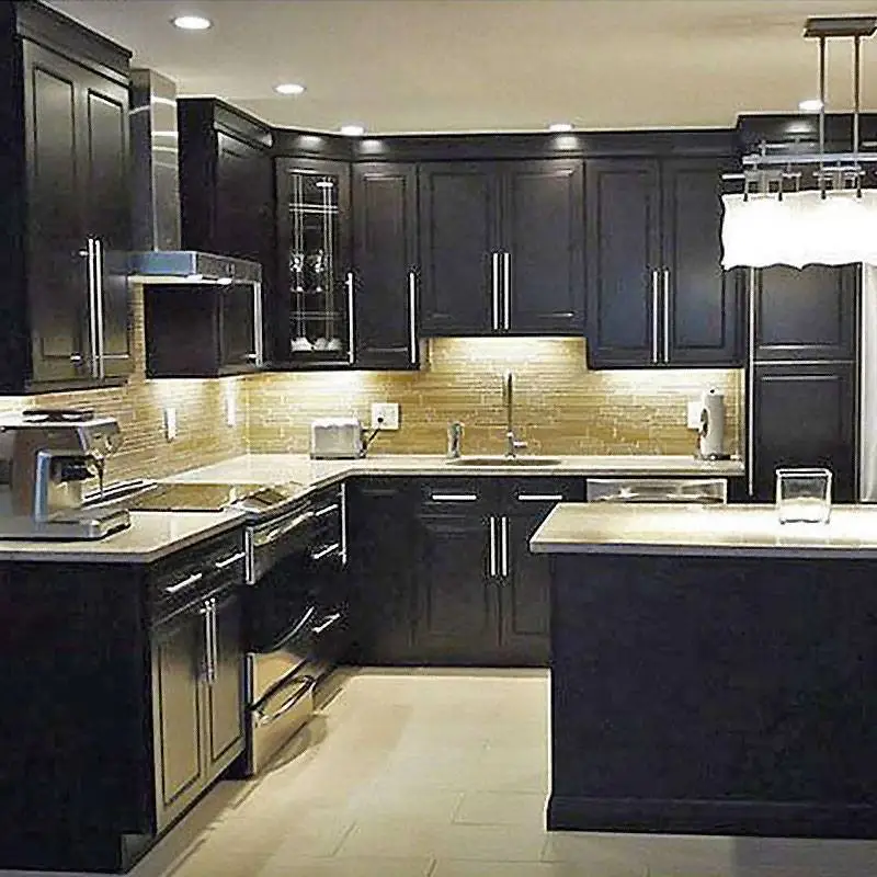 Luxury Solid Wood Modern Kitchen Cabinets Cabinet 1