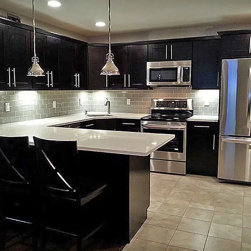 Custom kitchen cabinet designs solid wood Suppliers 3