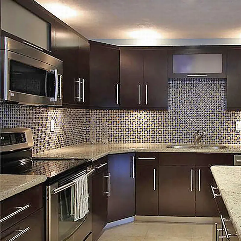 Custom kitchen cabinet designs solid wood Suppliers 2