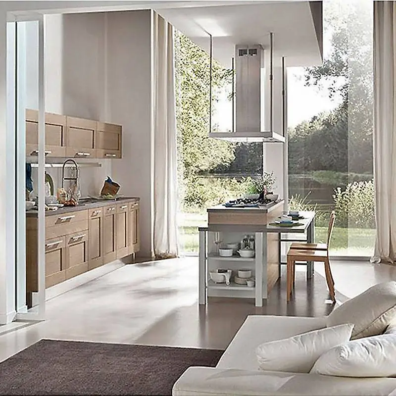 Modern Solid Wood Kitchen Wall Cabinet Manufacturer Design 1