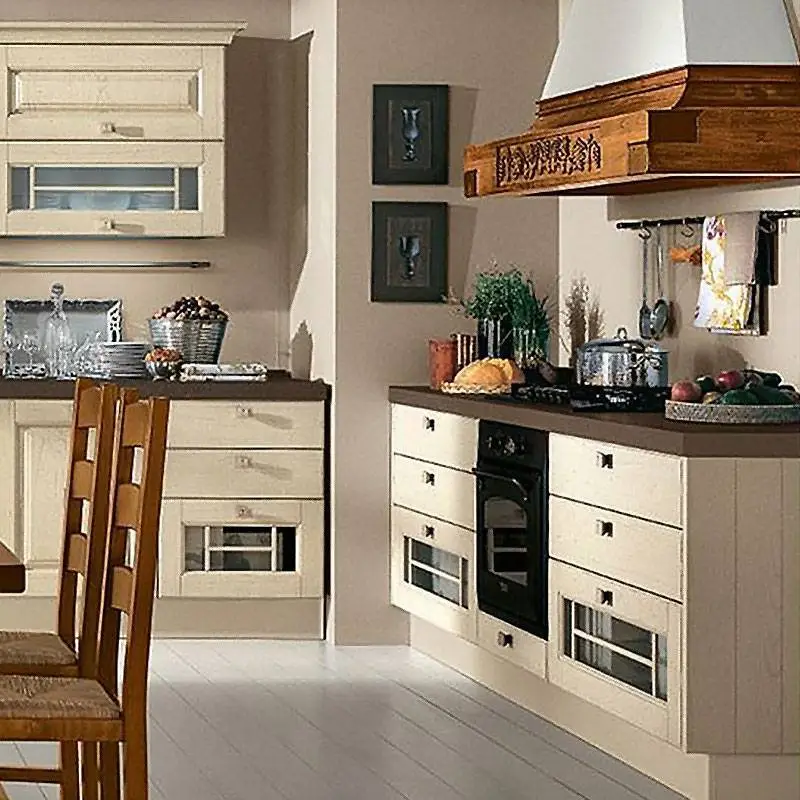 Professional Solid Wood Modern European Kitchen Cabinets 1