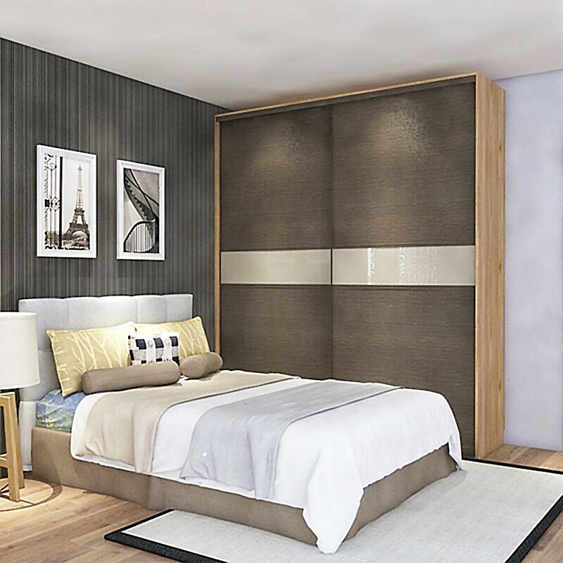 Compact Low Price Design Wood Italian Open Wardrobe Custom Closet 2