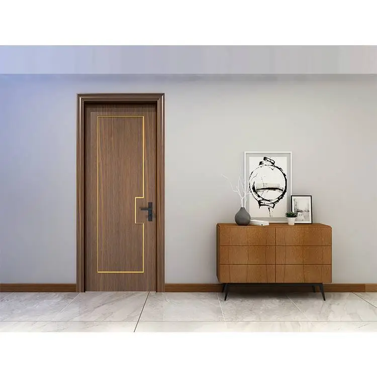Hot Sale Home Hotel Indoor Room Interior Wooden Mdf Room Flush Door Design 1