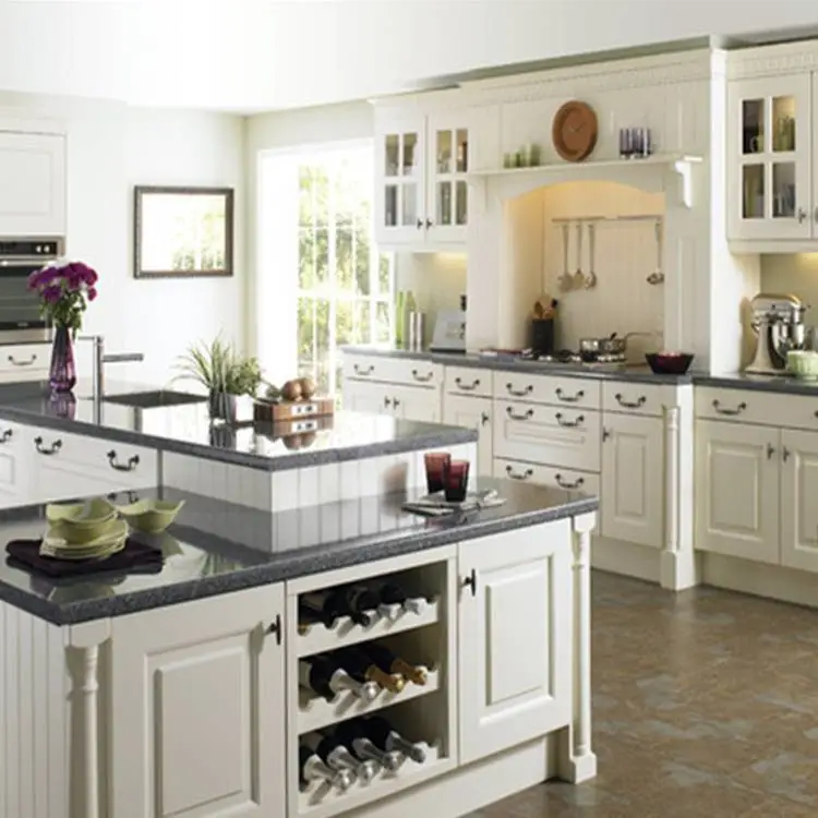 China solid wood traditional kitchen cabinet storage cupboard 1