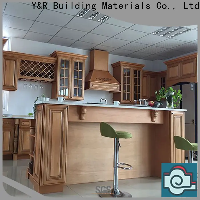 Y&R Building Custom wood cabinet kitchen for business 1