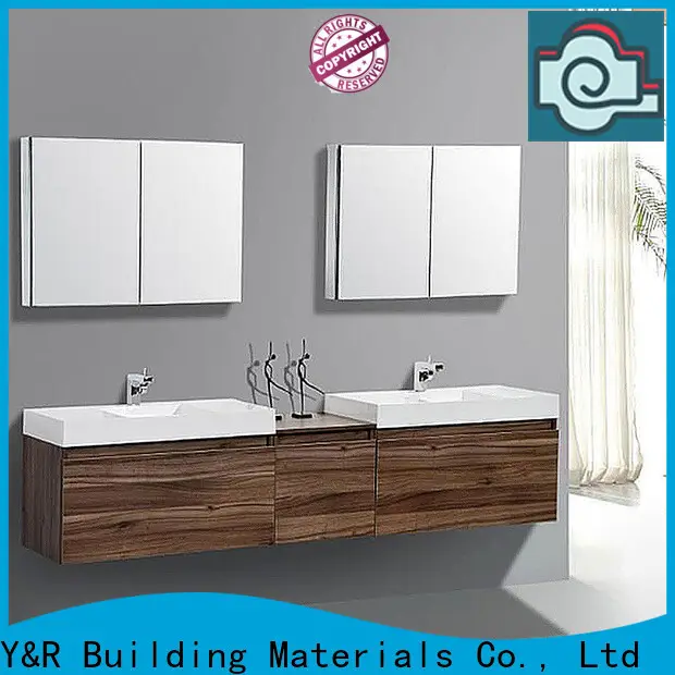 New wood bathroom cabinet factory 1