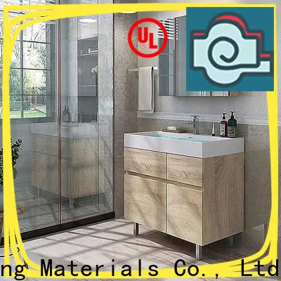 High-quality wood bathroom cabinet factory 1