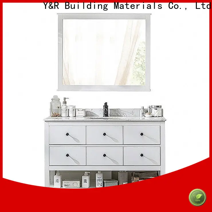Y&R Building Material Co.,Ltd High-quality bathroom cabinet with mirror factory 1