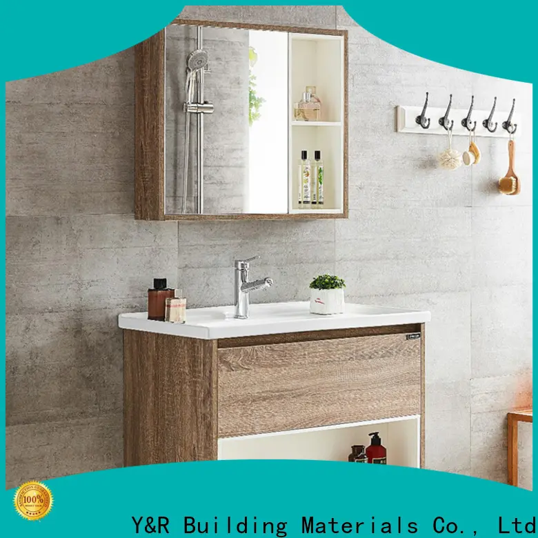 New wooden bathroom cabinet factory 1