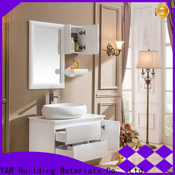 Top solid wood bathroom vanity for business 1