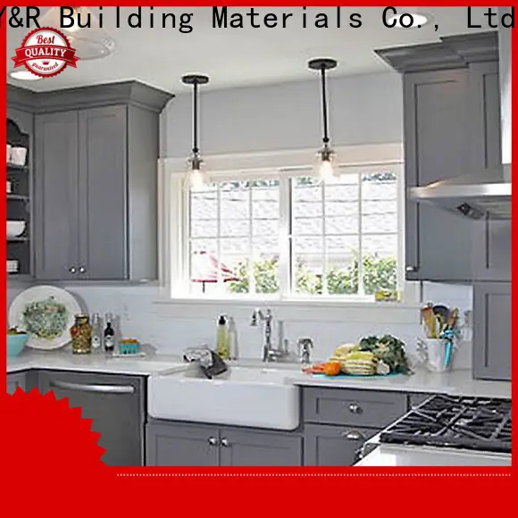 Y&R Building Material Co.,Ltd Wholesale small kitchen design cabinet factory 1