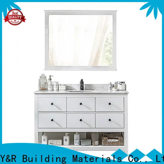 High-quality solid wood bathroom cabinet manufacturers 1