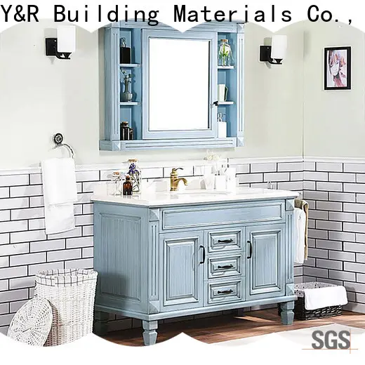 High-quality solid wood bathroom vanity manufacturers 1