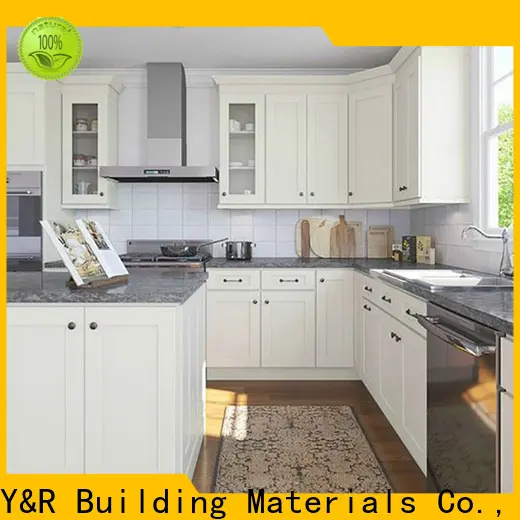 Latest kitchen wooden cabinet factory 1