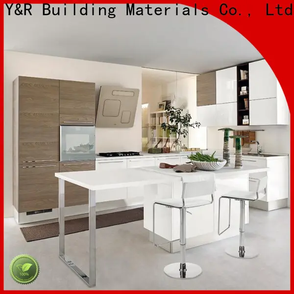 Y&R Building Material Co.,Ltd Custom handle kitchen cabinet factory 1
