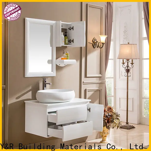 Y&r Furniture bathroom vanity with linen tower company 1