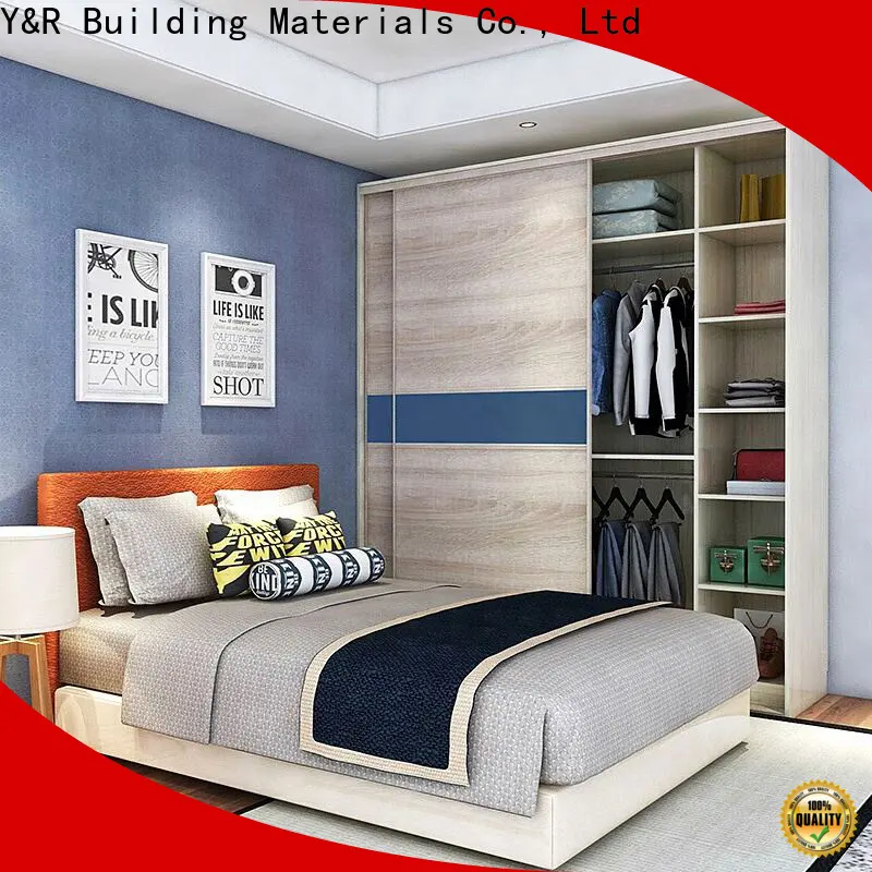 Y&r Furniture High-quality grey sliding wardrobe factory 1