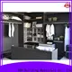 Custom black walk in wardrobe for business 1