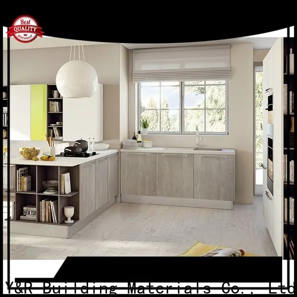 Y&r Furniture modern high gloss white kitchen cabinets manufacturers 1