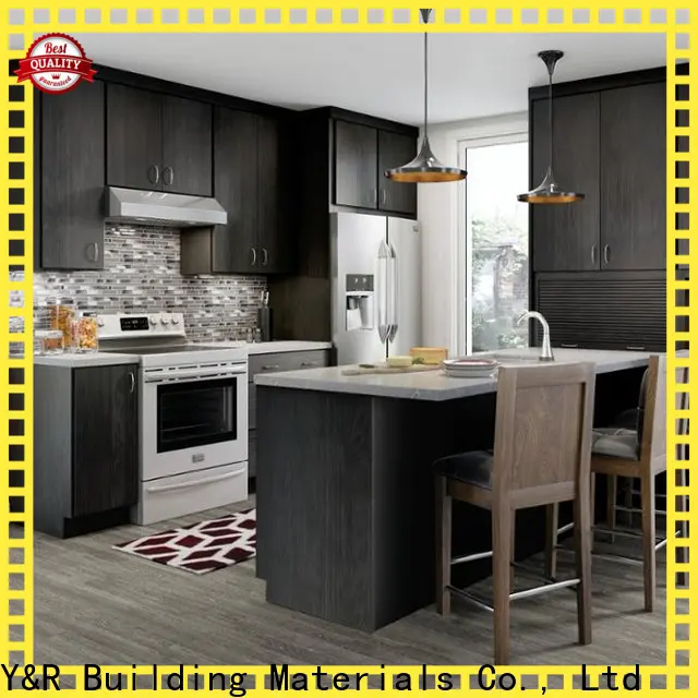Y&r Furniture modern kitchen cabinets manufacturer factory 1