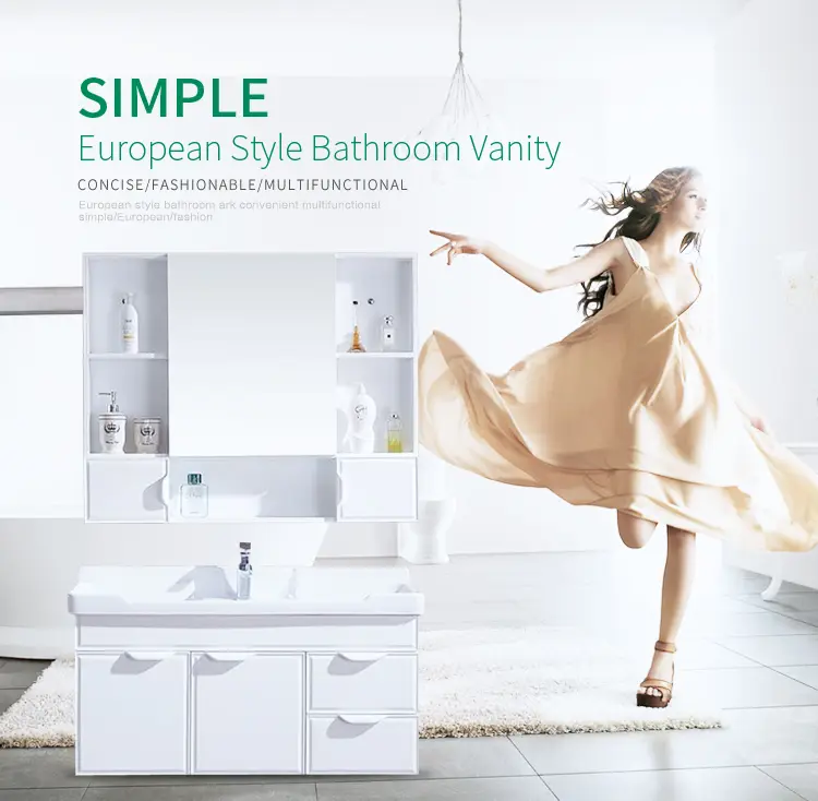 Best pvc vanity cabinet Supply 7