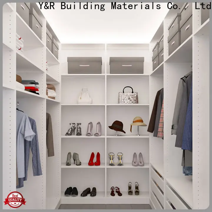 High-quality black walk in wardrobe factory 1