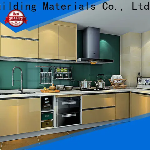 Latest white gloss laminate kitchen cabinets manufacturers 1