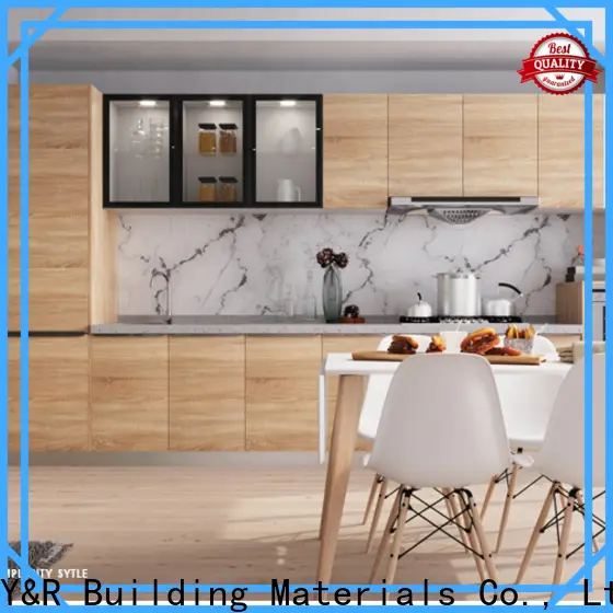 Y&r Furniture High-quality white gloss laminate kitchen cabinets Supply 1