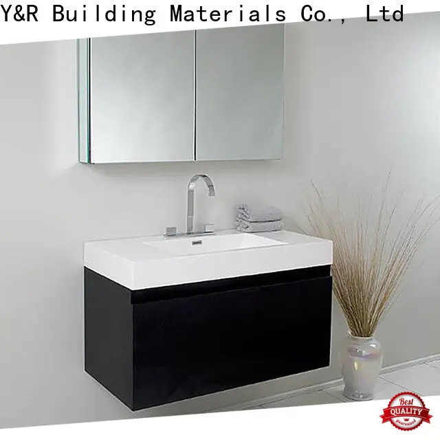 Y&r Furniture 72 inch double sink bathroom vanity top factory 1