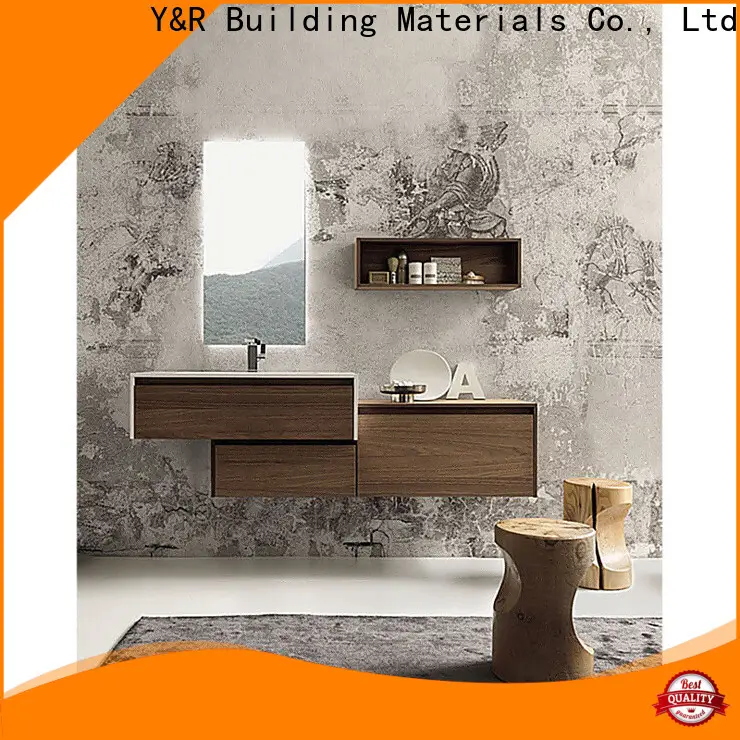 Y&r Furniture Custom double sink bathroom vanity top Suppliers 1
