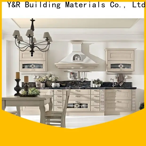 Y&r Furniture Wholesale modern grey kitchen cabinets factory 1