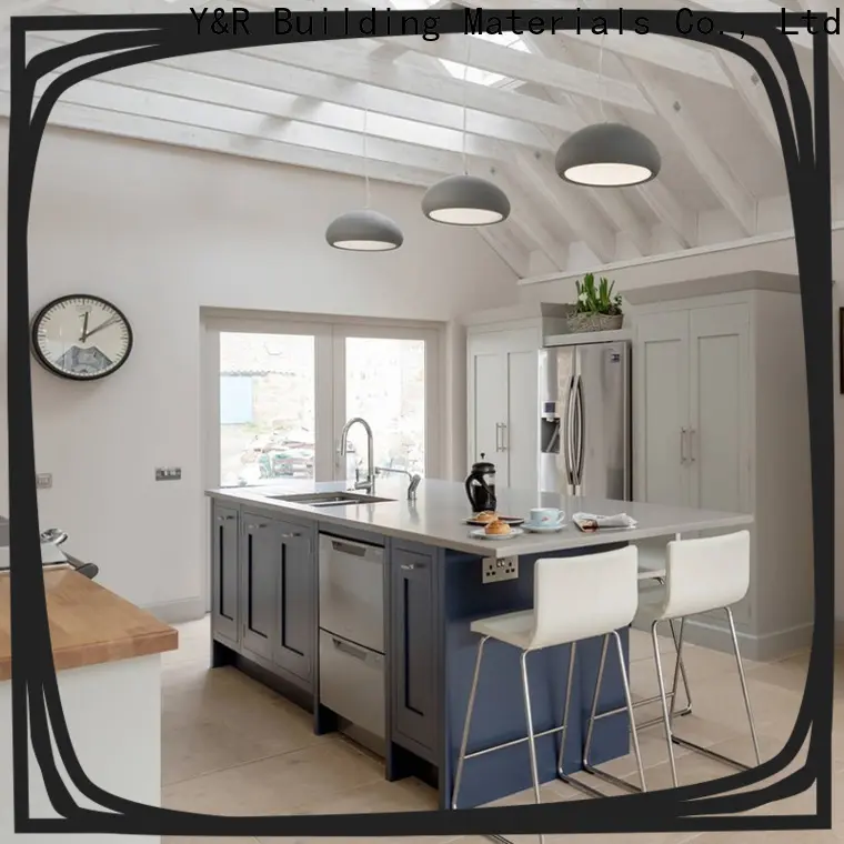 Y&r Furniture China modern grey kitchen cabinets company 1